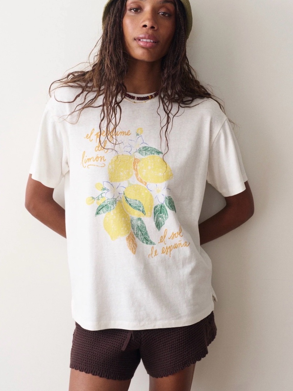 NWT Marine Layer Oversized Hemp Graphic Tee Lemons Stitch Fix